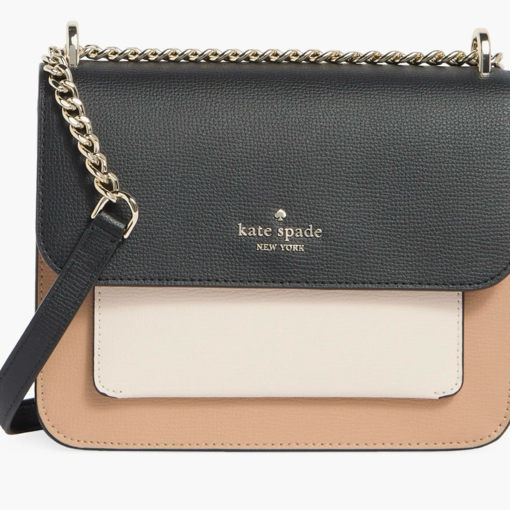 Kate Spade Black, Cream, and Tan Crossbody Bag